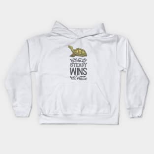 Slow & Steady Wins the Race Kids Hoodie